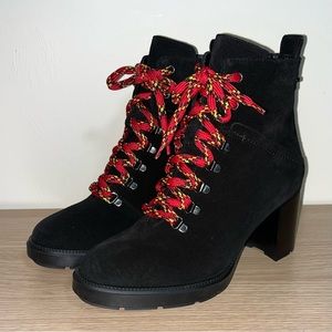 Aquatalia Isotta Block-heel Booties Size 8.5M